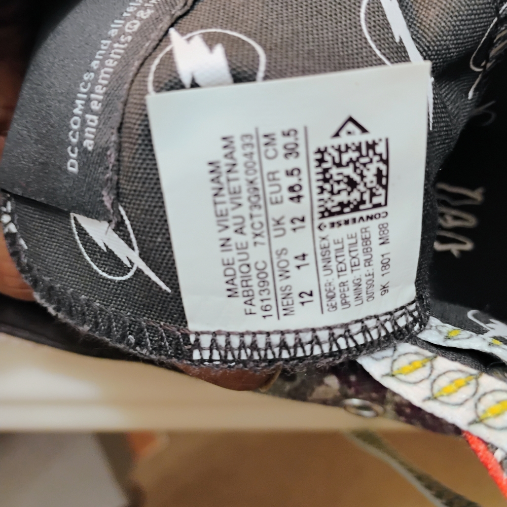 Converse Black and Orange Graphic Sneakers - Picture 10 of 11